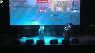 Скрипачка и виолончелистка Violin Group DOLLS - вручение премии